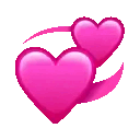 Gif animé coeur rose